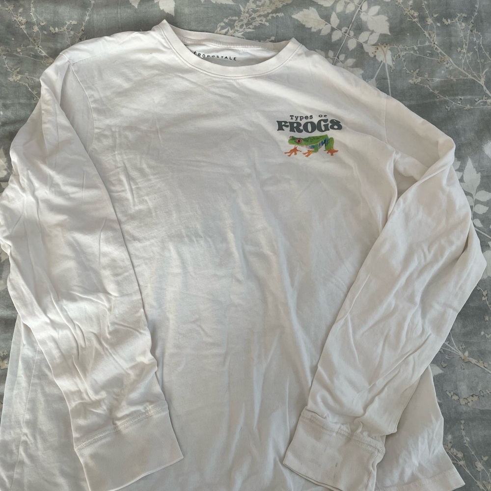 Aeropostale Cream / white Long Sleeve Shirt